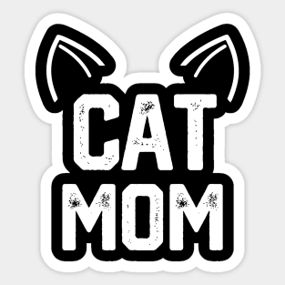 funny cat mom Sticker